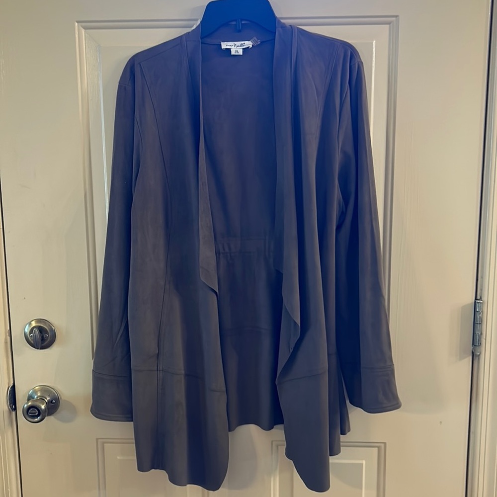 Drape Front Jacket ~ Army Green